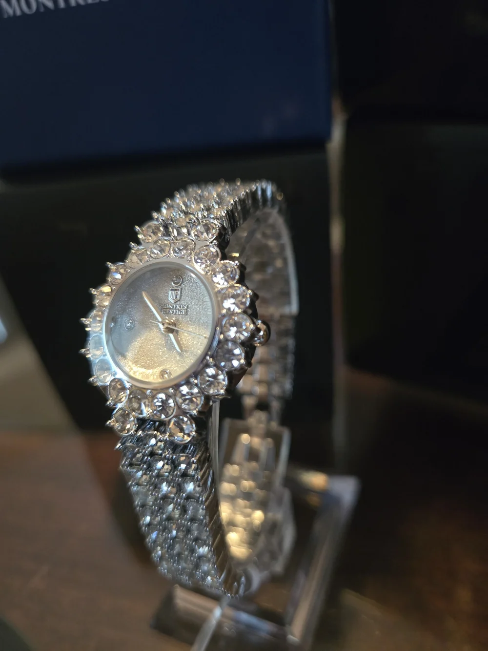 MPW-0227 Montres Prestige X Invicta Silver Crystals Women's Watch 26mm